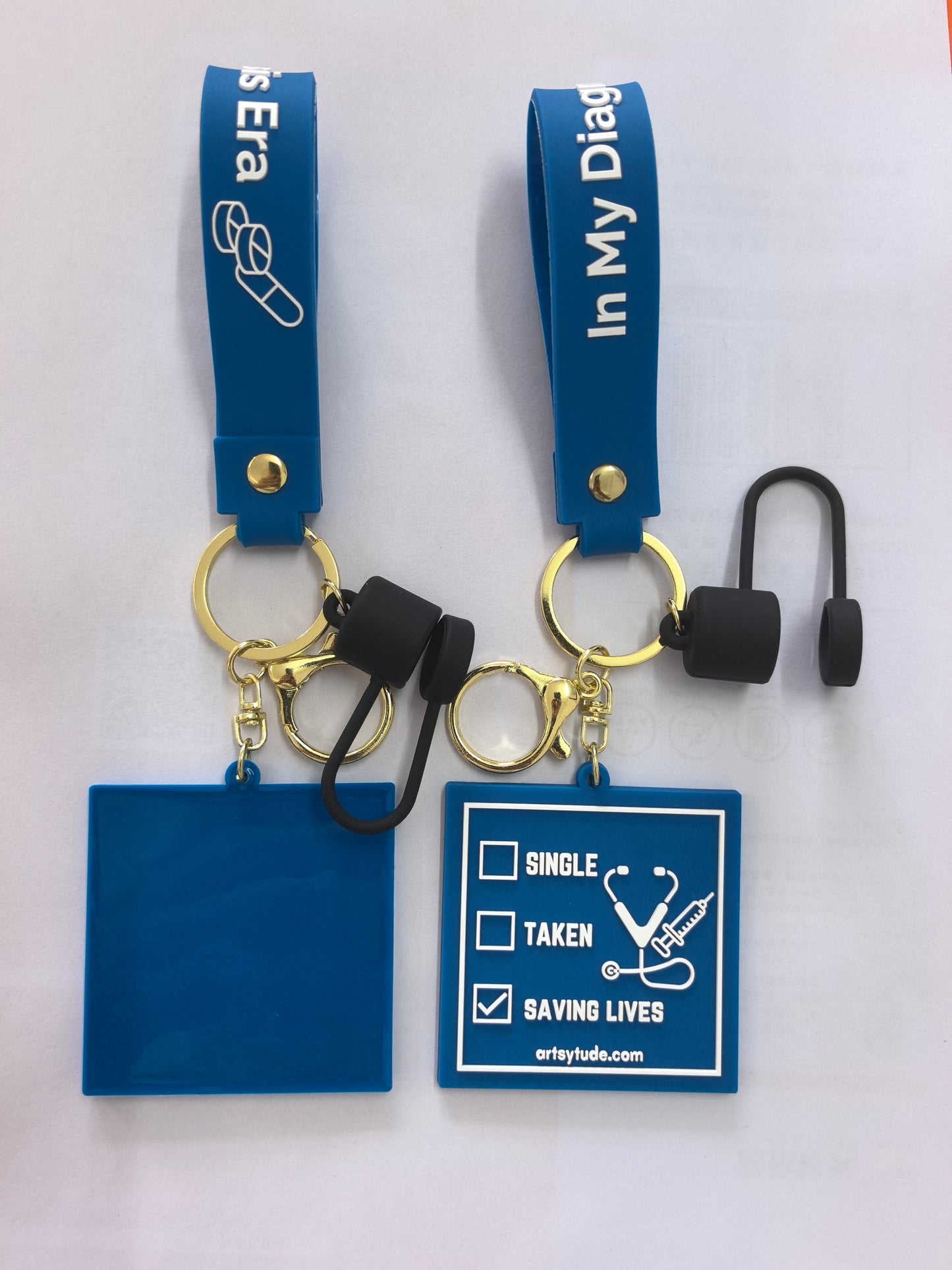 Single, Taken, Saving Lives - Key chain